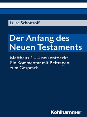 cover image of Der Anfang des Neuen Testaments
